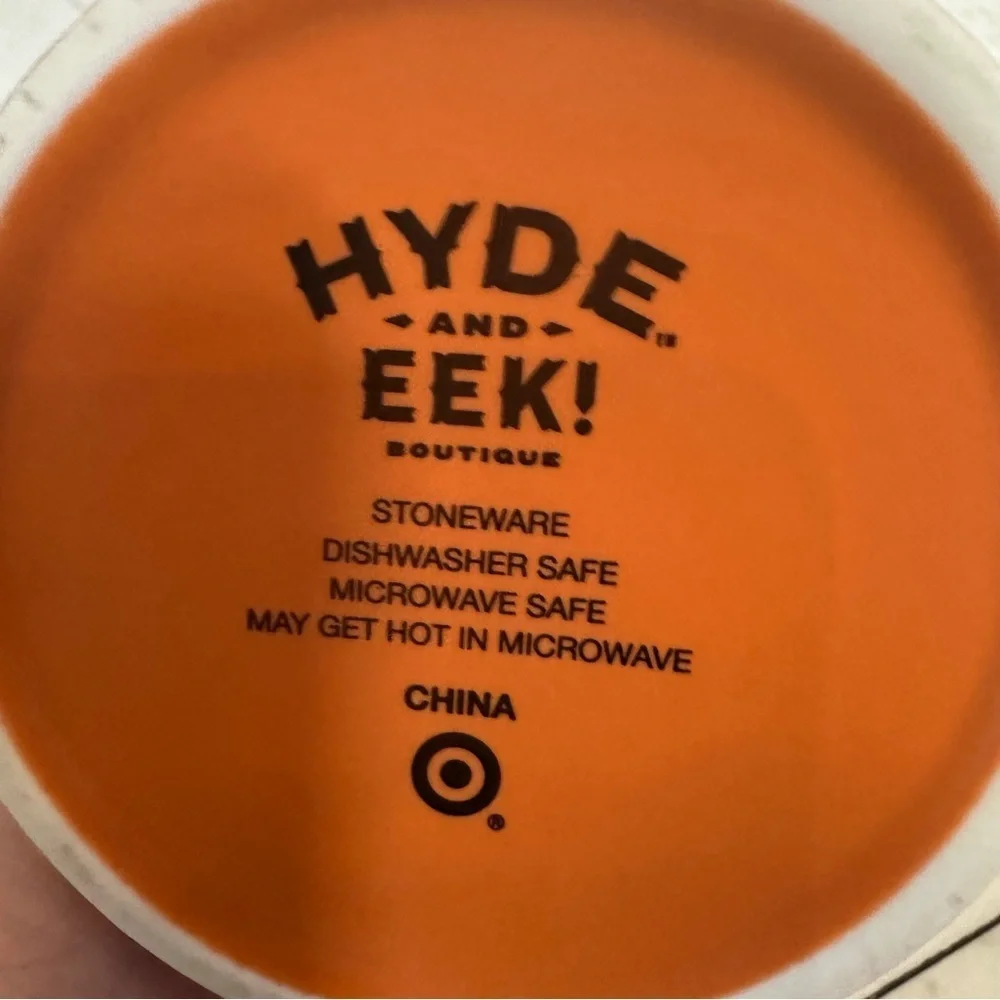 Target Hyde & EEK! Orange Stoneware 16 oz Witch Please Halloween Coffee Tea Mug